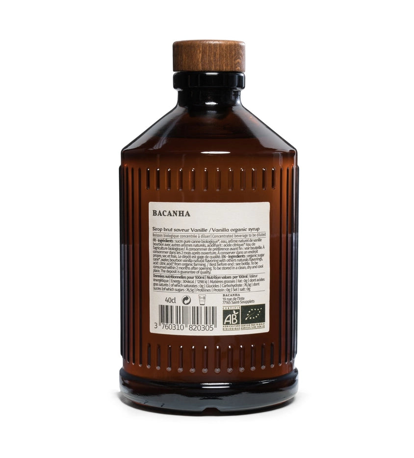 Sirop de Vanille Brut Biologique – 400 ml