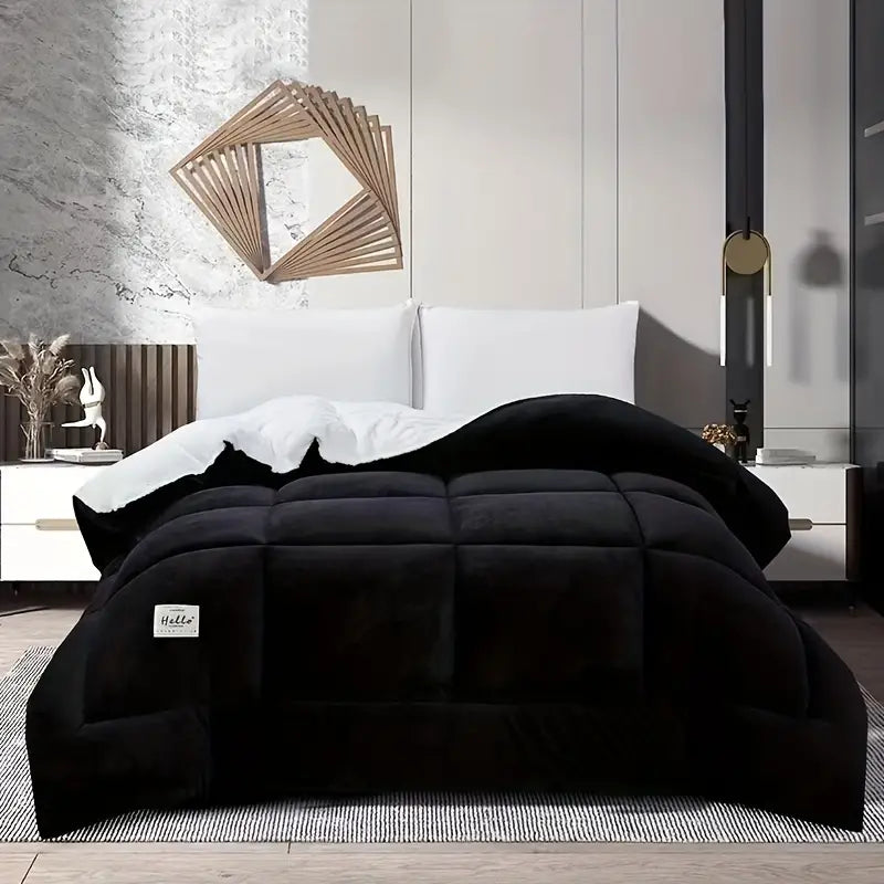 Couette Réversible à Carreaux - Confort Optimal pour Toutes les Saisons