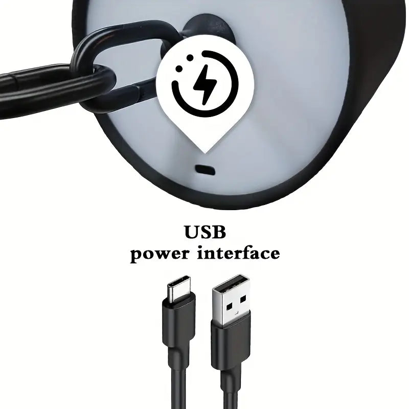 Lampe de Table Industrielle Rétro avec Chaîne – Tactile, Rechargeable USB