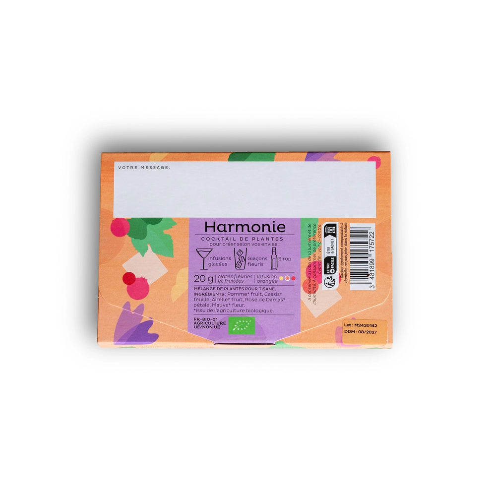 INFUSION GLACÉE À POSTER HARMONIE 20 g – Comptoir d’Herboristerie