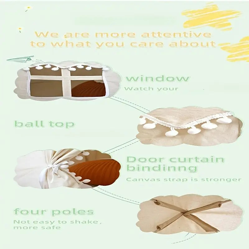 Tente Château d’Extérieur – Maison de Jeu au Design Gothique