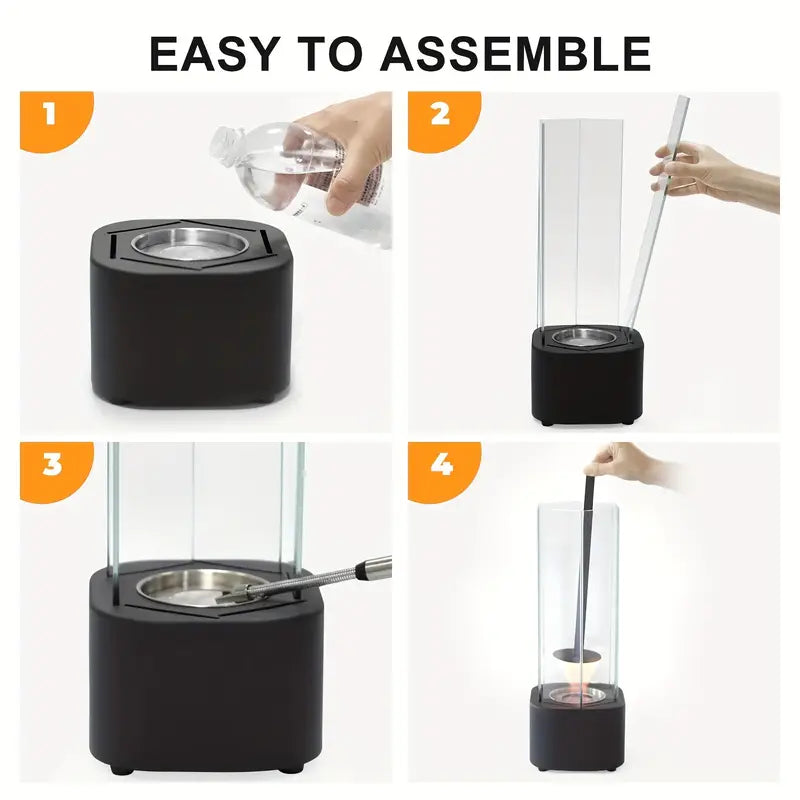 Cheminée à Alcool en Verre – Design Minimaliste Moderne