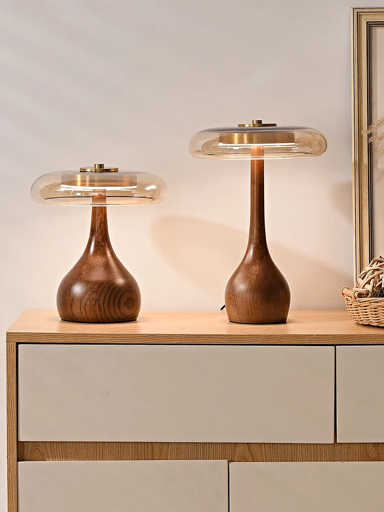 Lampe LED en Verre au Design Nordique Rétro