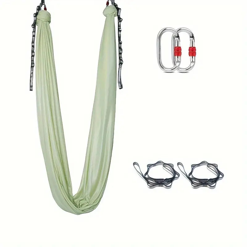 Hamac de Yoga Aérien 5 m – Balançoire Suspendue avec Boucles & Chaîne