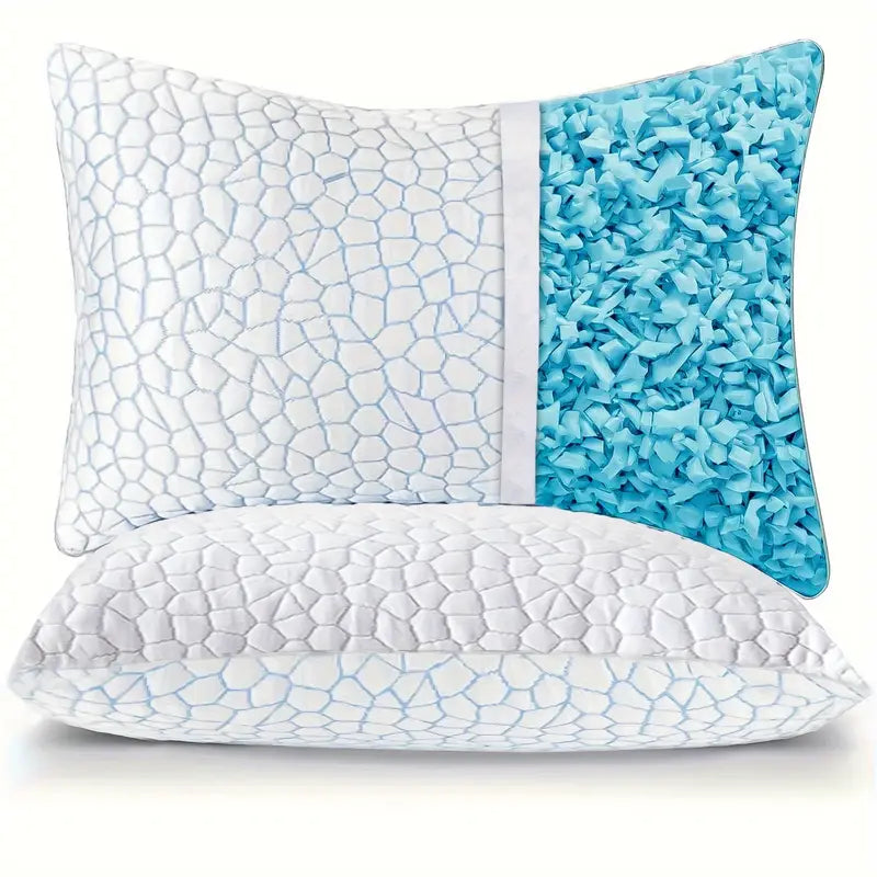 Oreiller Rafraîchissant à Hauteur Réglable – Confort Personnalisé pour un Sommeil Réparateur