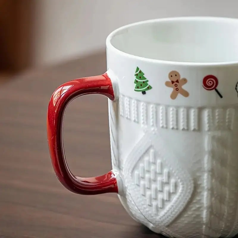 Ensemble de Tasses en Céramique de Noël – Élégance, Festivité & Confort