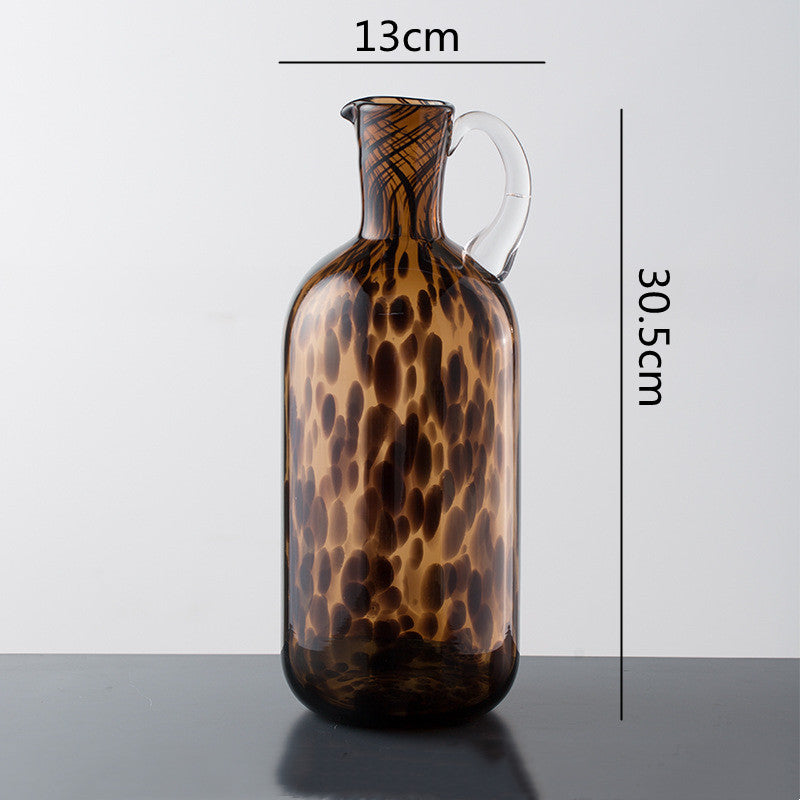 Vase en Verre Transparent en Forme de Bouilloire
