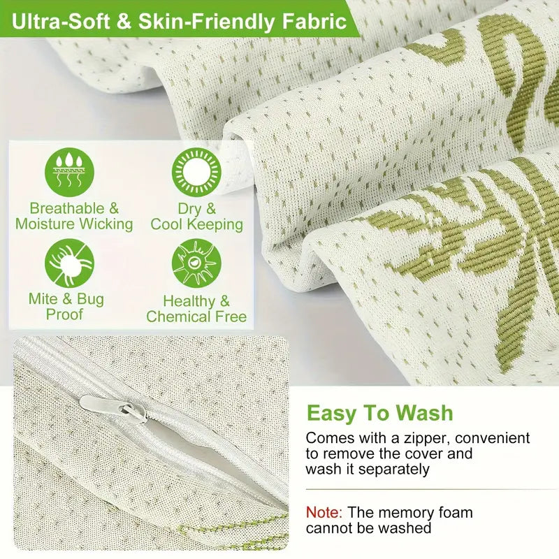 Oreiller ergonomique avec tissu bambou