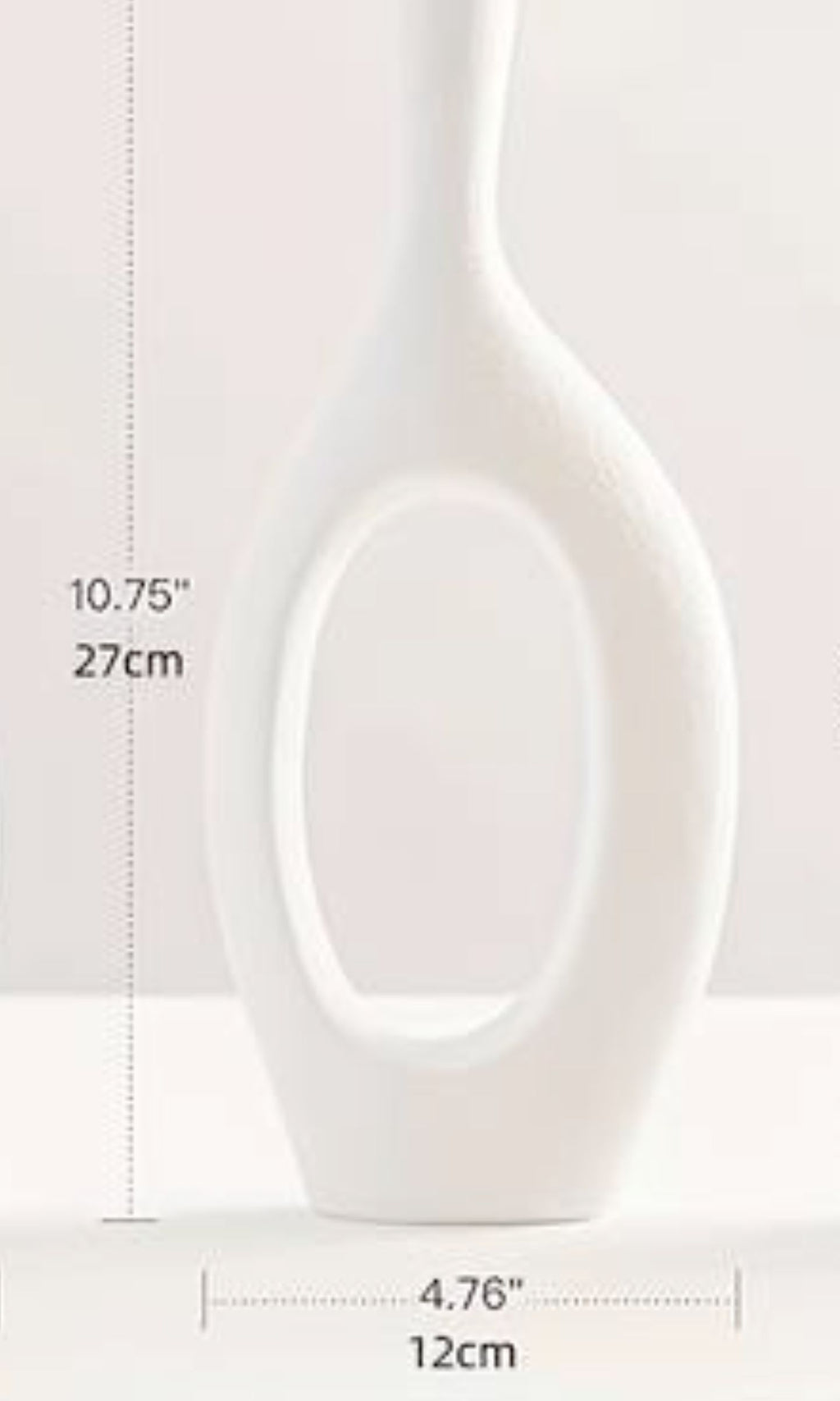 Set aus 4 weißen Keramikvasen – minimalistischer nordischer Bohemian-Stil