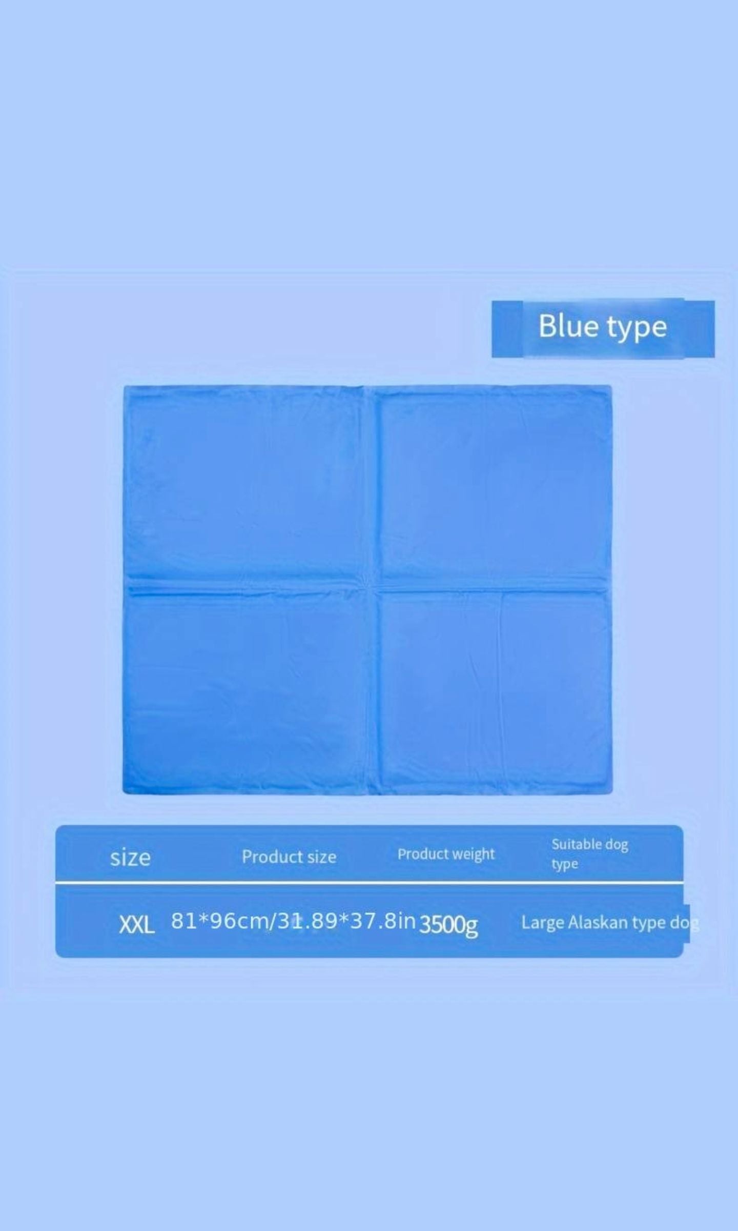 Tapis de Refroidissement pour Chien