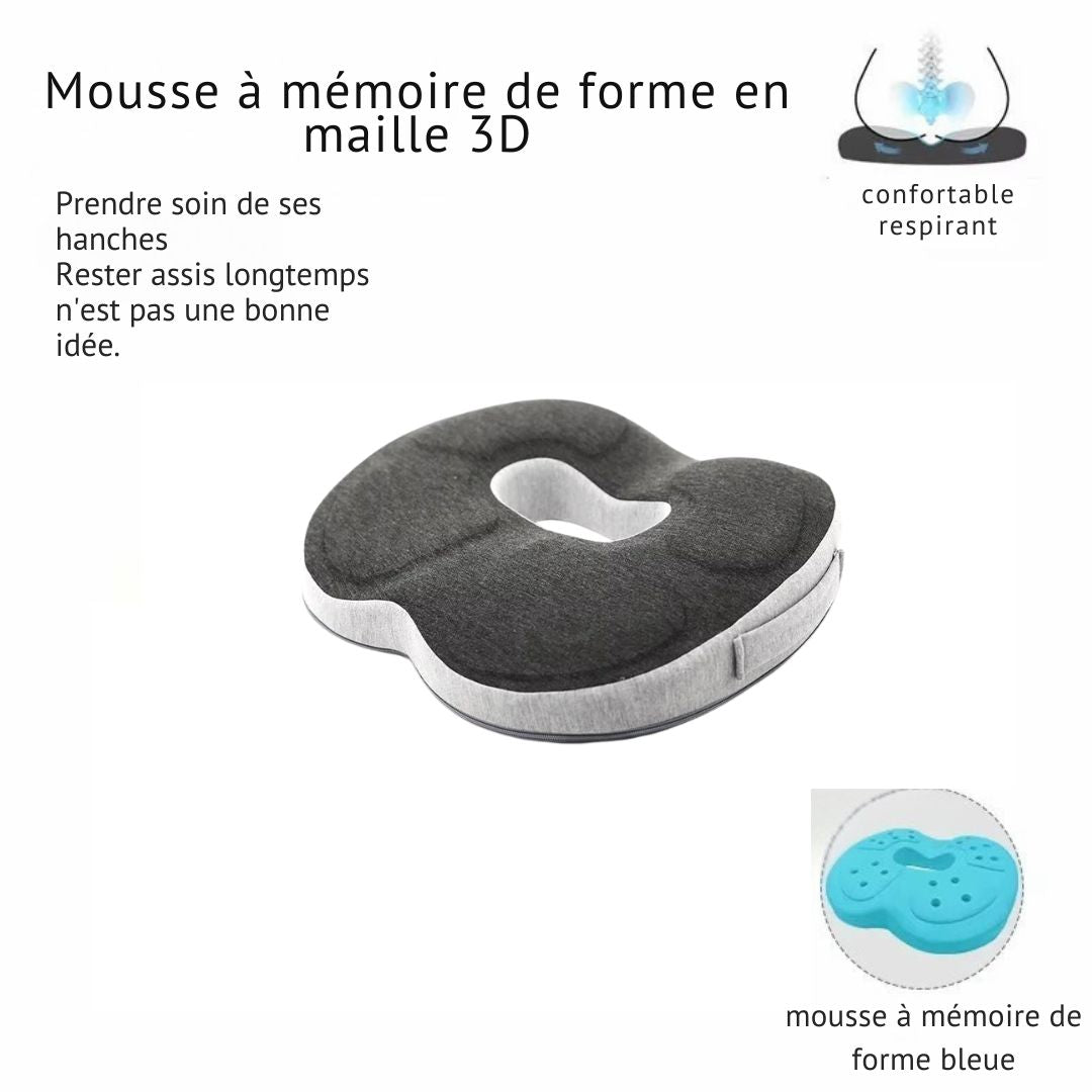 Coussin Orthopédique 3D à Mémoire de Forme – Élégance