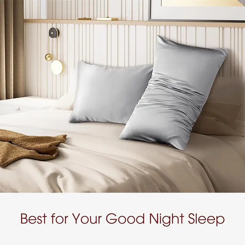 Taies d’Oreiller en Soie de Mûrier – L’Art de Dormir avec Élégance (Lot de 2)