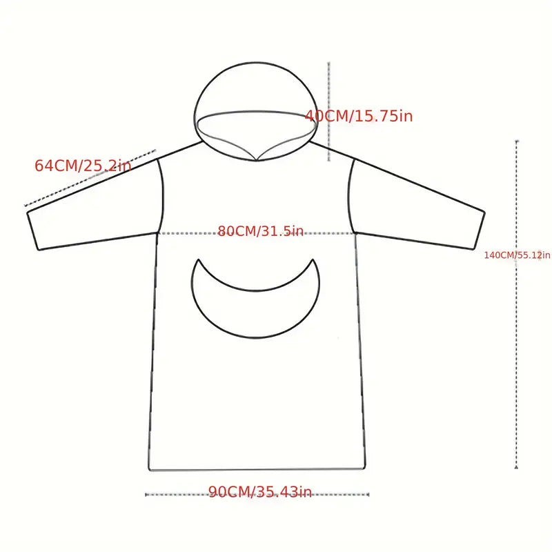 Couverture Portable à Capuche – Sherpa Polaire Chaude & Surdimensionnée