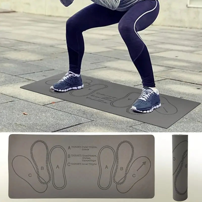 Tapis de Squat Antidérapant 0,6 cm | Yoga, Pilates, Entraînement Fessiers
