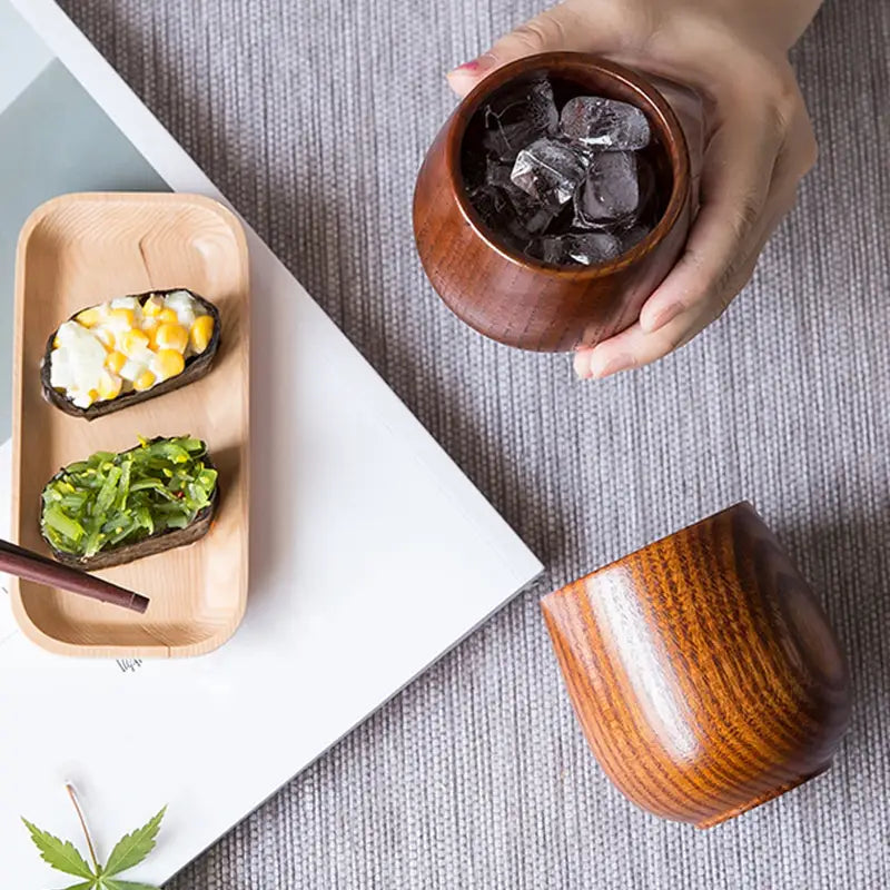 Tasse à Thé en Bois Naturel