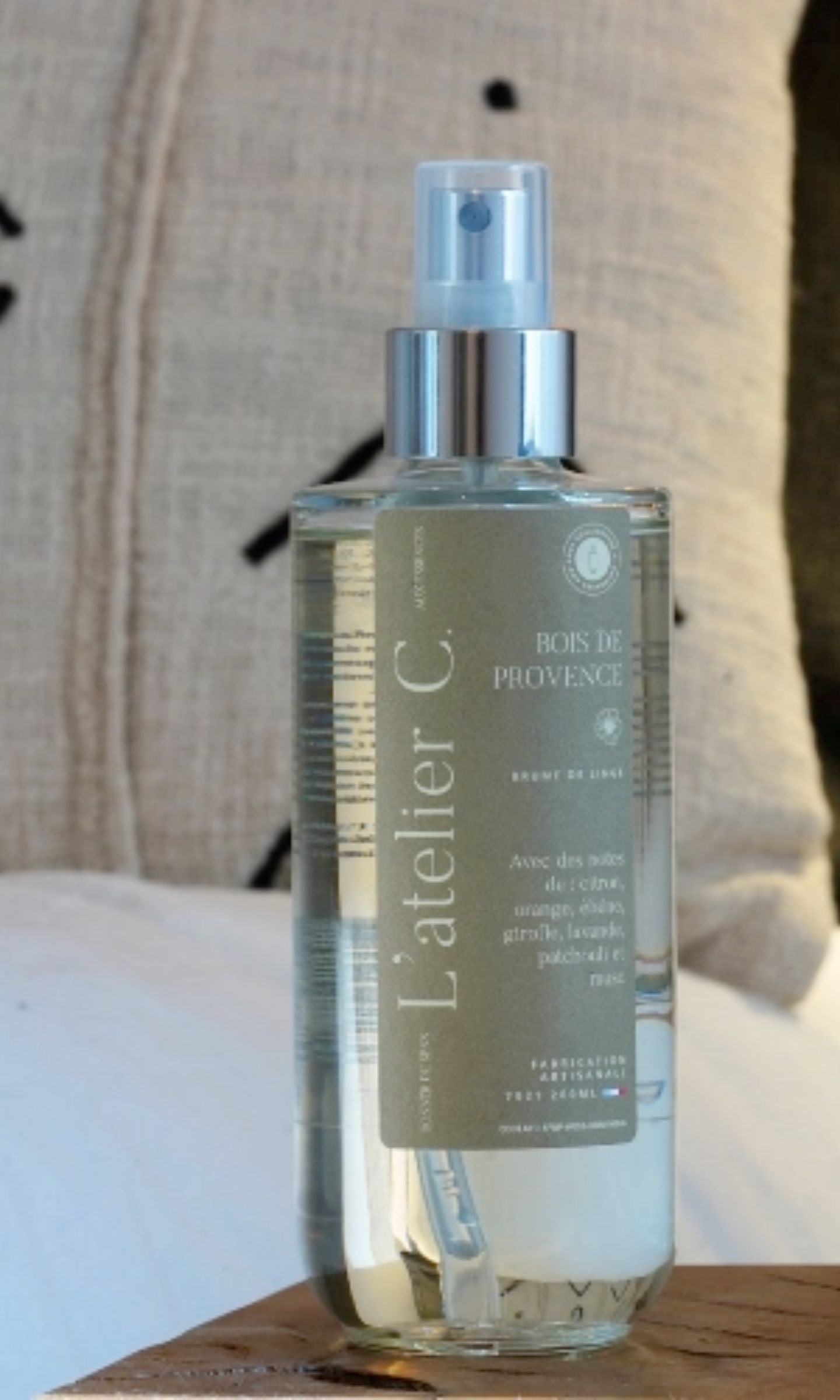 Brume de linge Bois De Provence 200 ml - L'Atelier C
