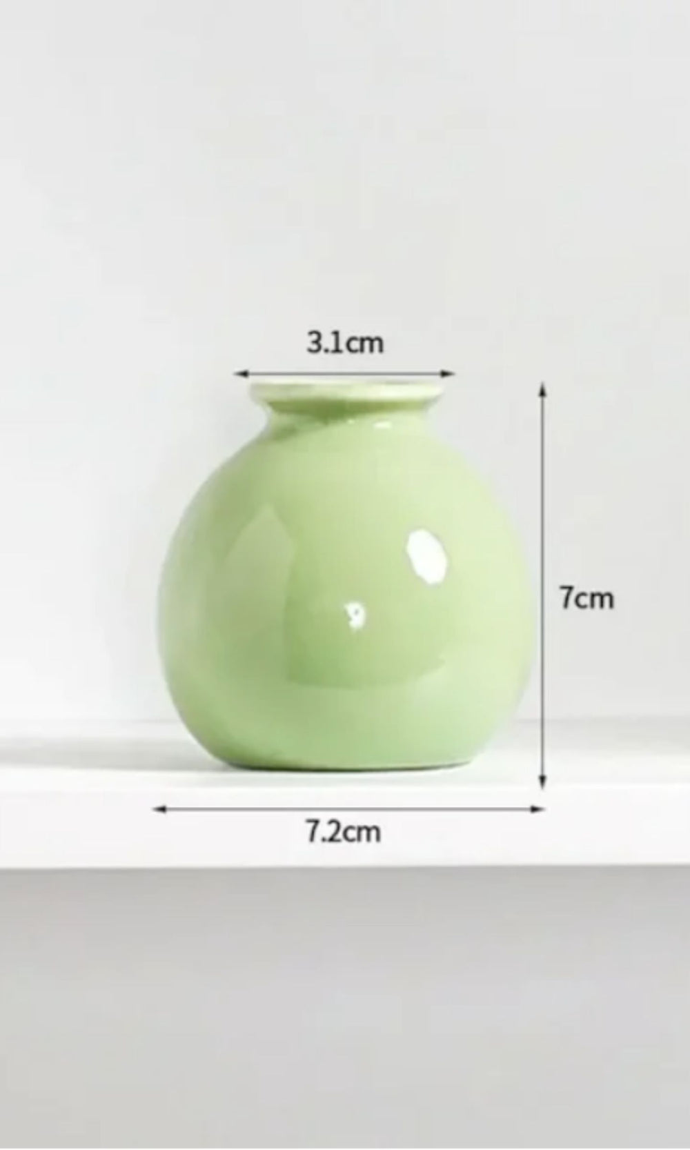Decorative Vase in Unbreakable Plastic