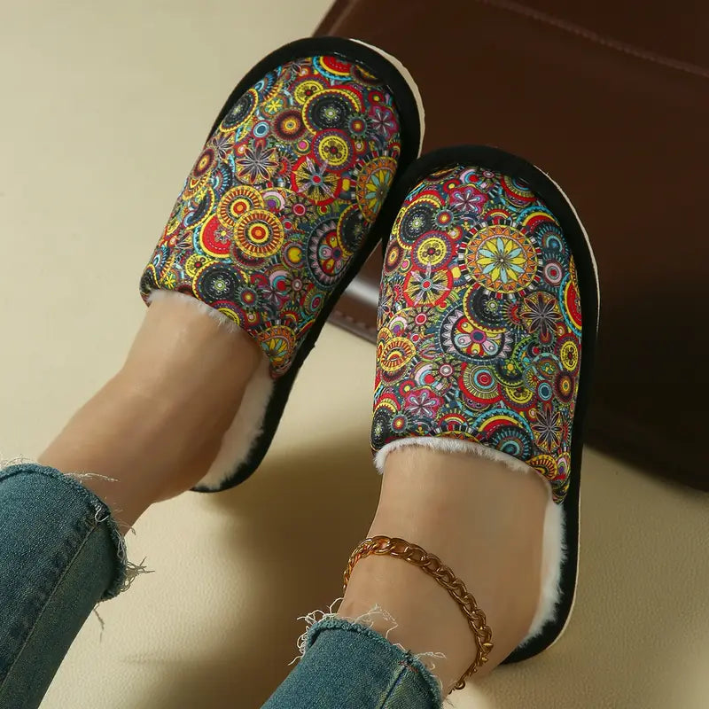 Chaussons d’Hiver Bohèmes pour Femmes – Confort & Élégance au Quotidien