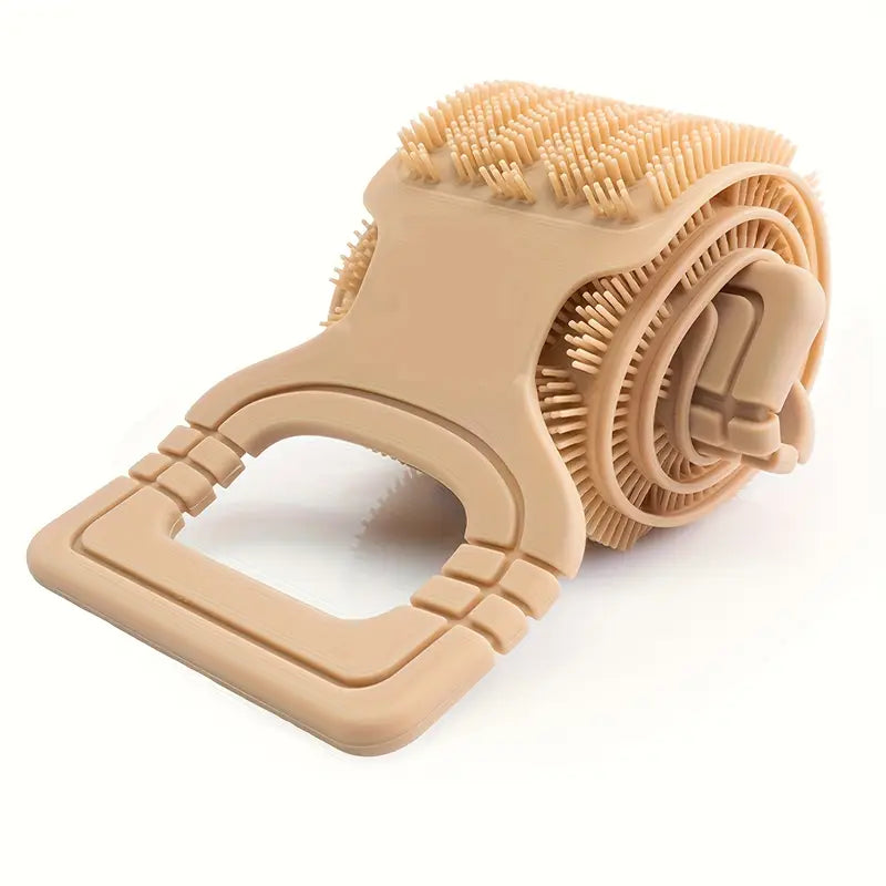 Silikon-Peeling-Handtuch – Dusch-Peeling-Zubehör mit Griffen