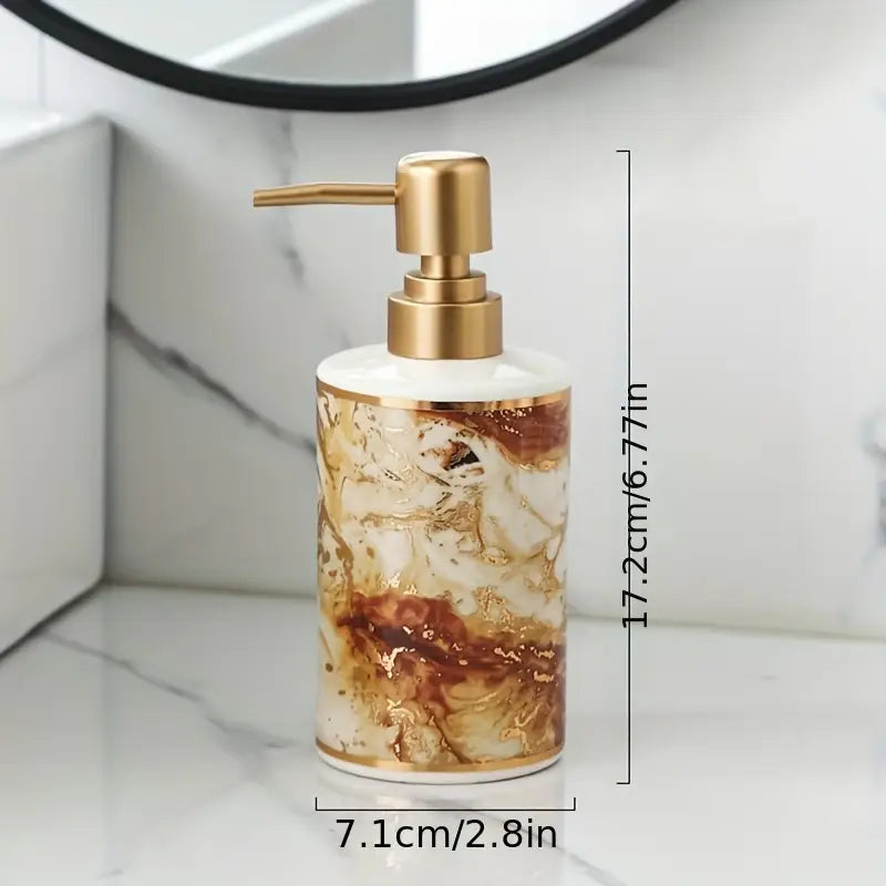 Distributeur de Savon Liquide en Céramique de Luxe