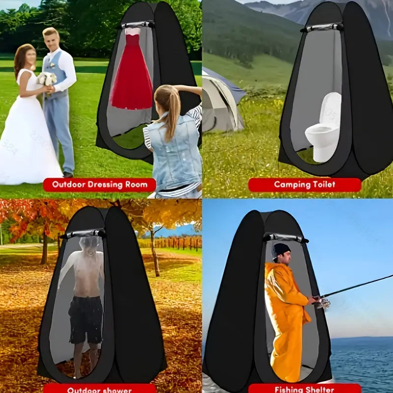 Kit de Tente de Douche Portable 2 Pièces avec Sac d'Eau – Idéal Camping, Randonnée, Plage