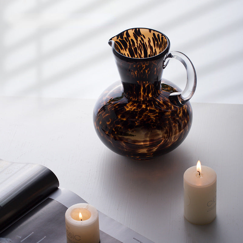 Vase en Verre Transparent en Forme de Bouilloire