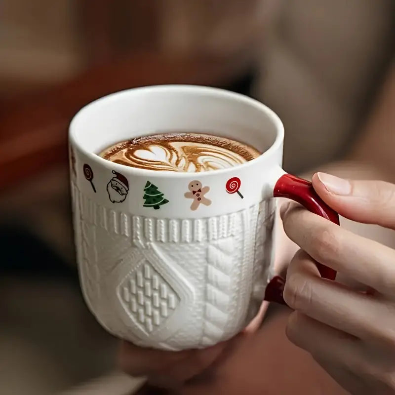 Ensemble de Tasses en Céramique de Noël – Élégance, Festivité & Confort