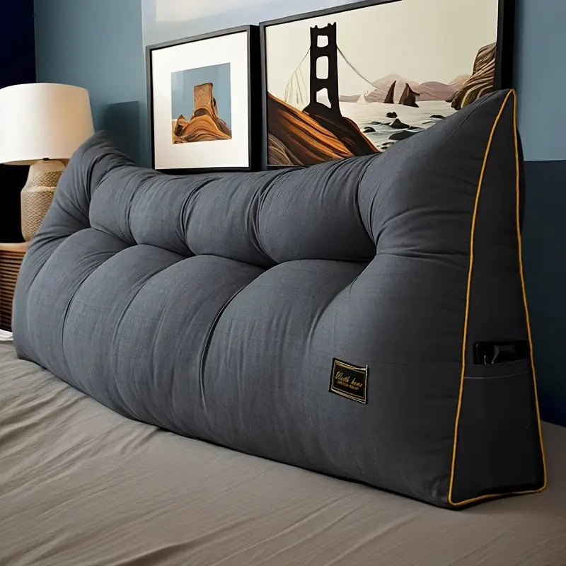 Coussin de Tête en Peluche Gris – Confort et Design Moderne