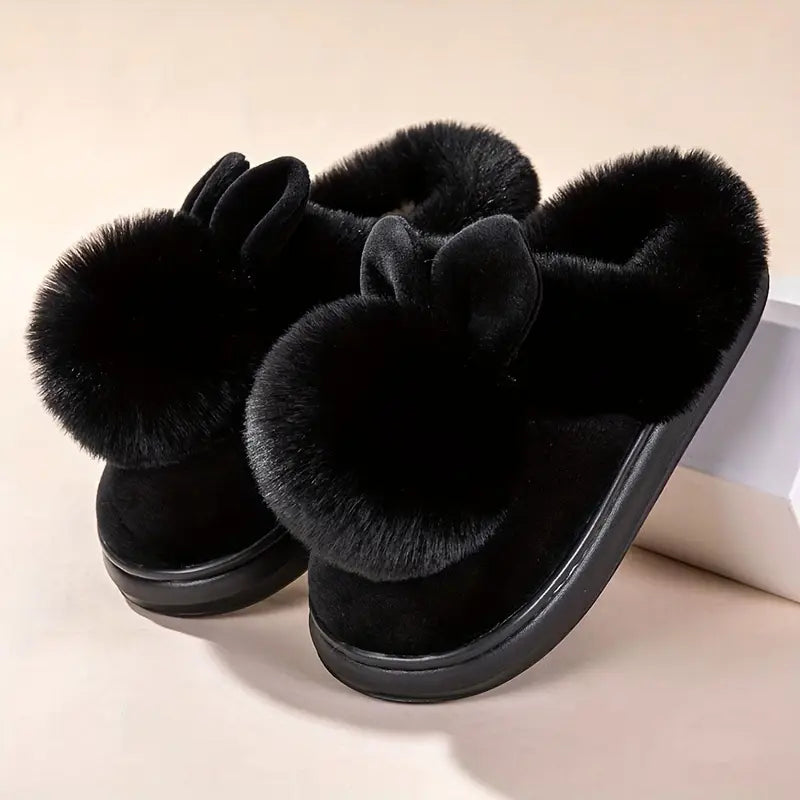 Chaussettes-Chaussures Chaudes à Boule Unique – Unisexe, Semelle Épaisse