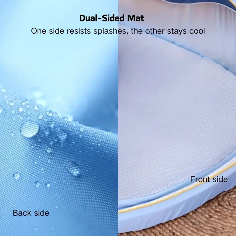 Lit de Refroidissement XL pour Chien – Coussin Respirant avec Tapis en Rotin & Éponge