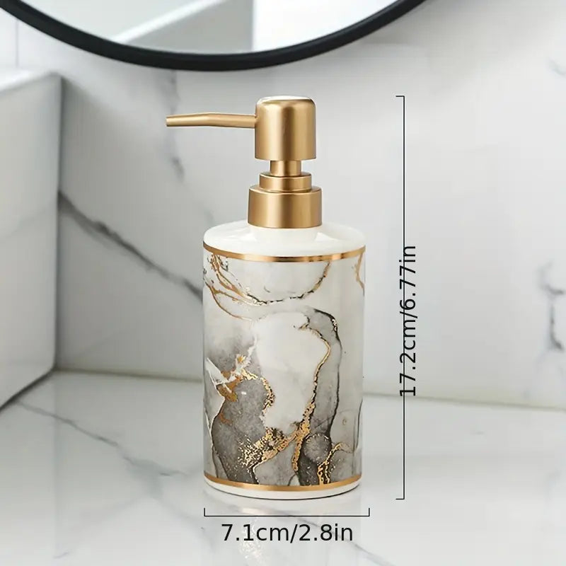 Distributeur de Savon Liquide en Céramique de Luxe