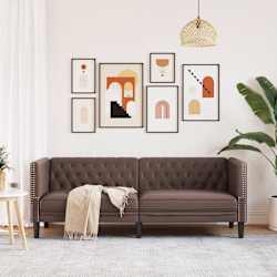 Canapé Chesterfield avec Traversins – Disponible en 1, 2 ou 3 Places