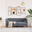 Canapé Chesterfield avec Traversins – Disponible en 1, 2 ou 3 Places