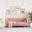 Canapé Chesterfield avec Traversins – Disponible en 1, 2 ou 3 Places