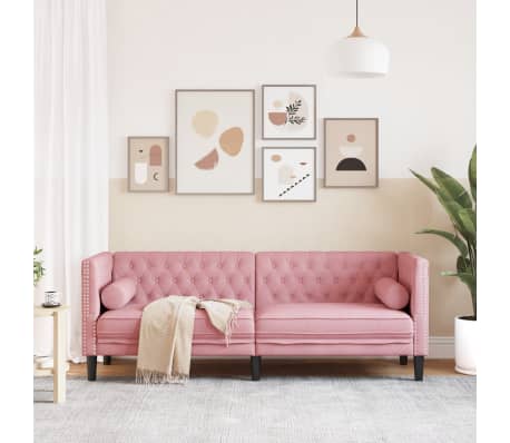 Canapé Chesterfield avec Traversins – Disponible en 1, 2 ou 3 Places