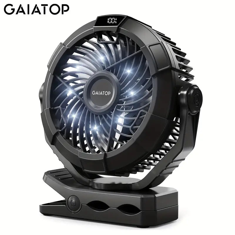 Ventilateur de Camping Portable avec Lanterne LED