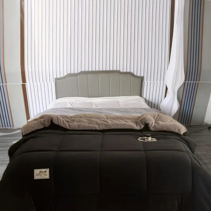 Couette hiver en velours double face – 5 dimensions, 3 coloris