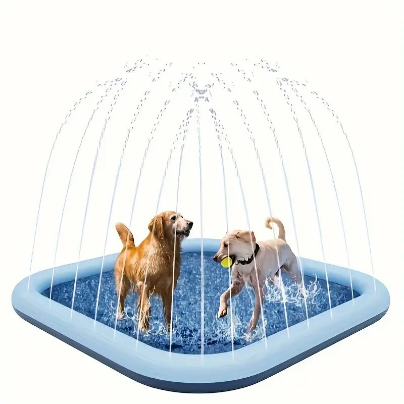 Grande Piscine Pliable pour Chien – Bac de Jeu Circulaire Antidérapant en PP Durable