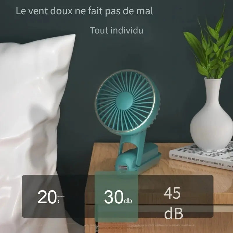 Ventilateur Portable Pliable à Main – Rechargeable & Silencieux
