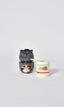 Delicious Cherry Scented Candle &amp; Black Floral Fragrance Burner Set