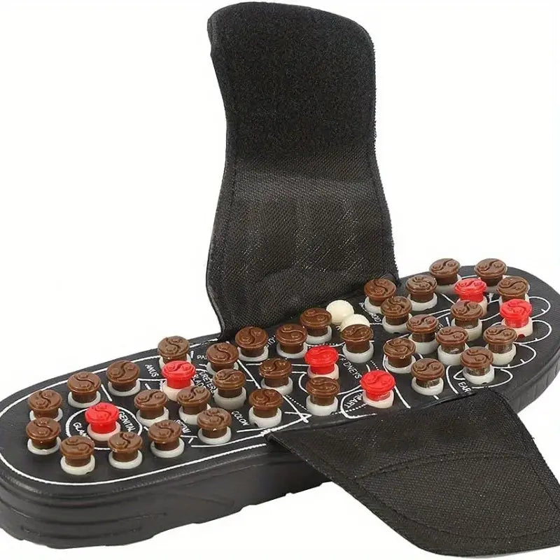 Chaussons Massants Ergonomiques – Nœuds d'Acupression & Semelles Texturées