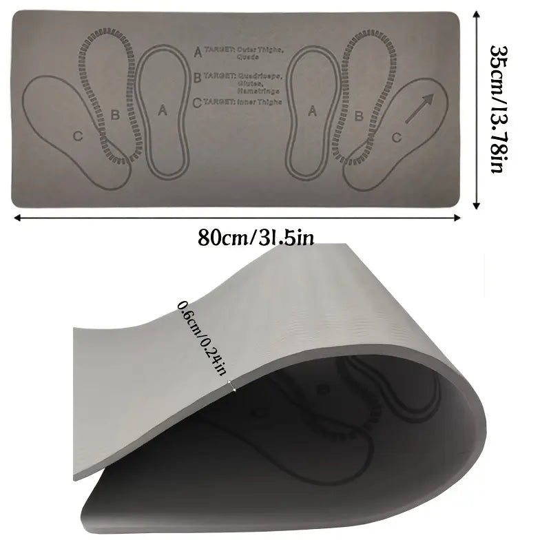 Tapis de Squat Antidérapant 0,6 cm | Yoga, Pilates, Entraînement Fessiers