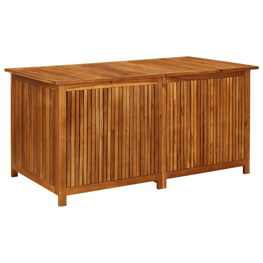 Coffre de Rangement Extérieur en Bois d’Acacia Massif – Avec Doublure Résistante à l’eau