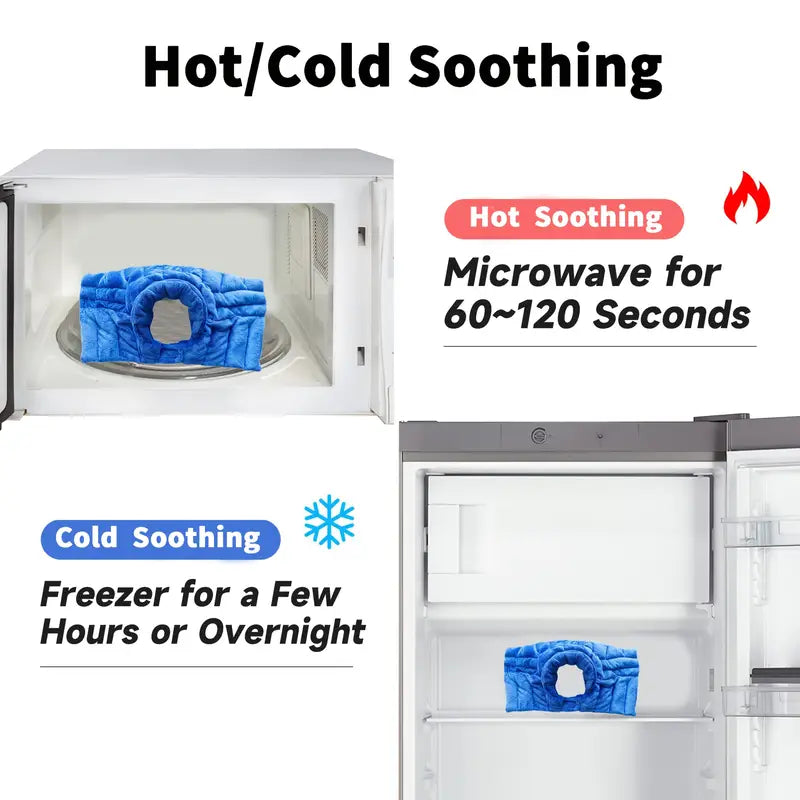 Coussin Chauffant pour Micro-ondes – Soulagement Naturel pour Cou, Épaules & Dos