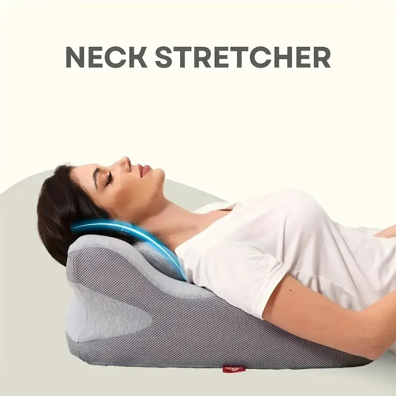 Oreiller en Forme de Cale - Soutien Ergonomique pour le Dos et le Cou