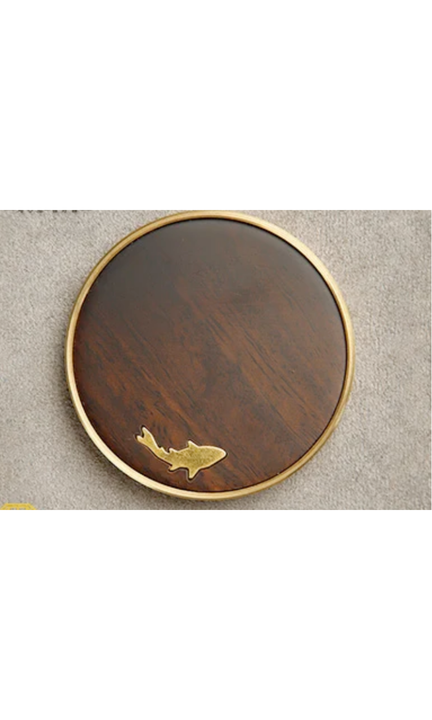 Sous-Verre en Laiton Anti-Brûlure et Isolation Thermique