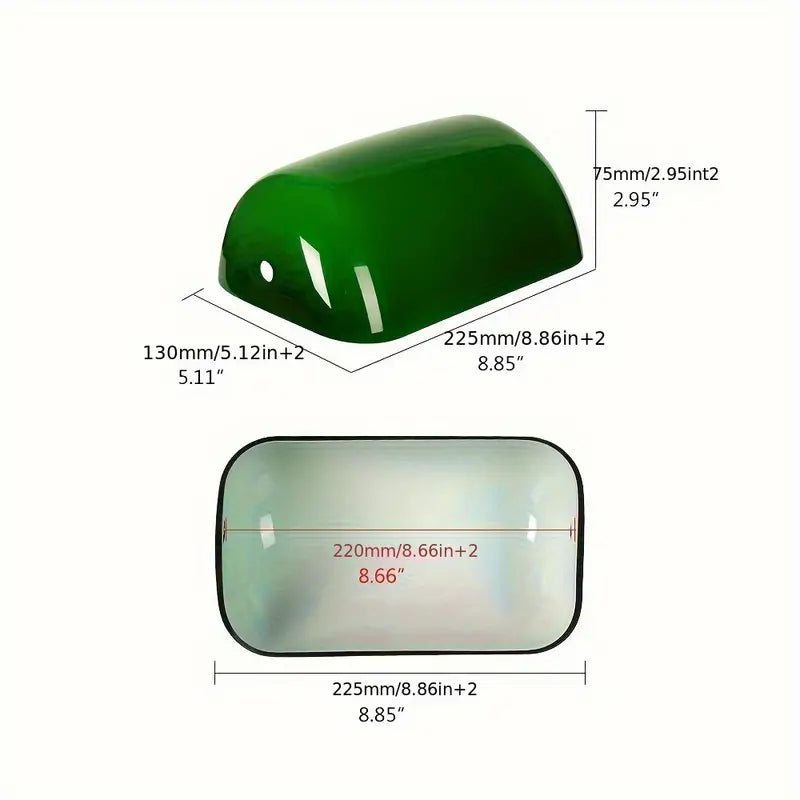 Lampe de bureau style banquier – Abat-jour en verre vert