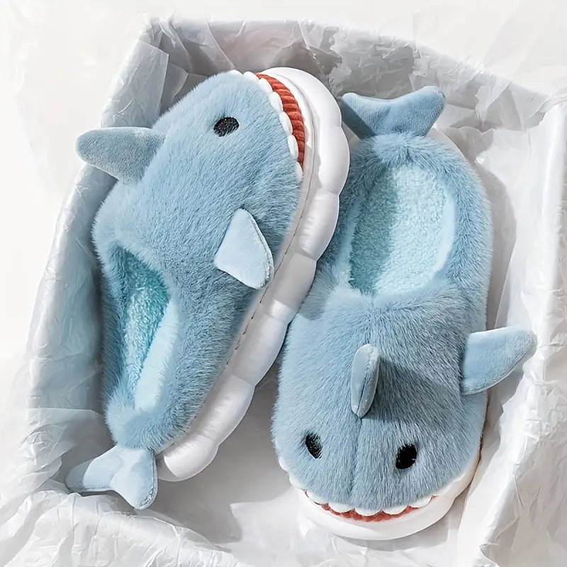 Chaussures Chaudes Requin Style Dessin Animé – Intérieur & Extérieur