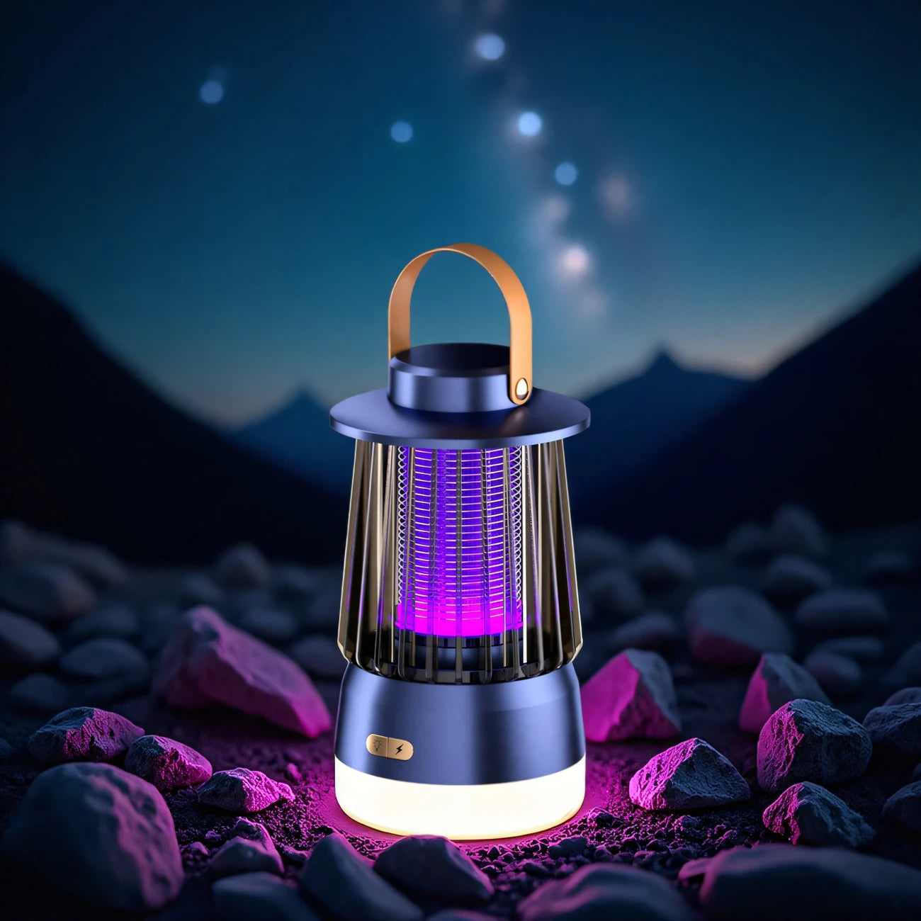 Lampe Anti-Moustiques Électrique USB – Piège Silencieux à Lumière UV pour Intérieur & Extérieur