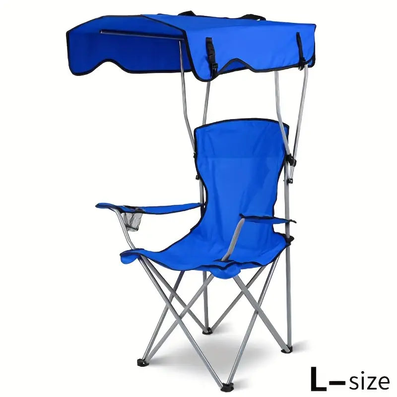 Chaise de Plage Pliante Portable avec Ombre – L’Alliance Parfaite du Luxe et du Confort